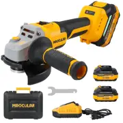 Cordless Angle Grinder with 2x4.0 AH Batteries,Grinder Tool 9600 RPM Brushles...