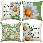 Pastoral Style Throw Pillowcover Daisy Printed Cushion Cover Sofa/Bed