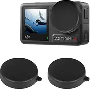 【2 Pack】 T Tersely Silicone Protective Lens Cover for DJI Osmo Action 4/3/ DJI Osmo Action, Scratch Proof, Fall Resistant, Dust Resistant