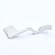 Metal Camera Hot Shoe Thumbs Up Grip Handle Grip Compatible with Canon EOS R7/R8/R50/R6II Top Finger Hand Grip Quick Release Plate(Sliver)