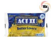 16x Bags Act II Butter Lovers Microwave Popcorn | 2.75oz | Fast Shipping! ACT 2
