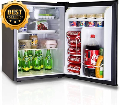 73L Mini Bar Fridge Portable Fridge with Freezer Compact Energy Saving