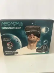 Arcadia VR Virtual Reality Headset Black Smart Phones Google NEW