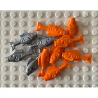 在飛比找蝦皮購物優惠-LEGO樂高 魚 橘色 銀色 鯉魚