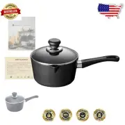 Eco-Friendly 2 Quart Saucepan with Non-Stick Coating - Oven Safe to 500°F
