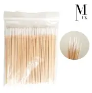Micro brush Wooden Cotton swabs SPMU Make up applicators - Extra fine 10CM