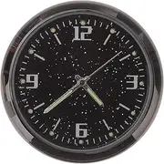 Car Clock Car Stick on Clock Autos Auto Dashboard Clock Car Dashboard Clock Cars Seconds Adhesive Auto Clocks Dash Clock Car Sticker Clocks Car Mini Clock Compact Clock Steel Black