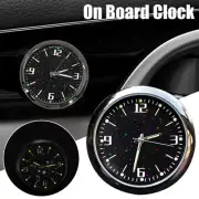 1pc Pocket Small Mini Luminous Quartz Watch Stick-On Clock For Car Boat Black (for: Peugeot)