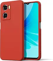 [Byvuwiay] Case Compatible with Oppo A57 4G / A57s Case, Soft TPU Liquid Silicone Case, Mobile Phone Case, Shockproof Scratch-Resistant Protective Case, Oppo A57 4G / A57s Case, Red