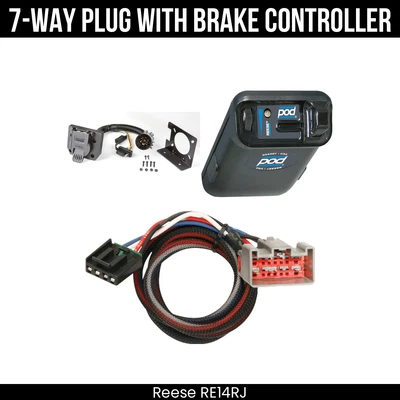 Reese RV 7-Way Trailer Wiring Kit + Brake Control For 09-14 Ford Econoline Van
