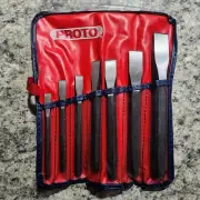 7 Piece Cold Chisel Set In Pouch - Proto J86B - 5/16 Thru 7/8 Inch
