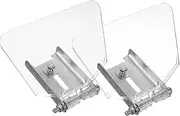 ETHZZLE 2sets Stainless Steel Bench Eye Shield Grinder Goggles Bench Shield Kit Easy Install 2pcs*2