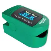 Clinical Guard 500S Deluxe Fingertip Pulse Oximeter & Heart Rate Monitor - GREEN