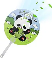 Fuuxtci Portable Fan - Portable Handheld Fan - Decorative Hand Fan - Creative, Adorable, Portable, Lightweight Round Fan for Daily Use, Home Use