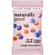 Naturally Good Peanut Mylk Partyz 55% less sugar 50g (Pack of 10)