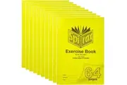 Spirax P106 Exercise Book Ruled 8mm 70gsm 64 Page A4 10 Pack