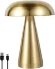 Mushroom Table Lamp Portable Cordless LED Desk Light USB Rechargeable Desk Lamp