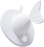 Large White Kitchen Sink Plug Strainer Fishtail Drain Cover Bathroom Sink Drain Strainer Kitchen Accessories