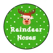 Christmas Holiday Reindeer noses stickers, labels, tags