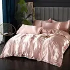 Bed Sheet and Pill New Luxurious Nordic Ice Silk Bedding Set with Duvet Cover
