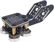 Mini Morse Key Telegraph Key, PCB Double Paddle Automatic Morse Code Key with 4 Nd Magnet Bases, CW Keyer Automatic Trainer with 3.5mm Sound Jack and Type C Interface
