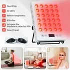 Infrared Light Therapy Lamp 660nm 850nm LED Red Light Device 3 Brightness Timer