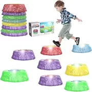 Light Up Stepping Stones for Kids, Light Up Musical Stepping Stones, Glow in The Dark Stepping Stones for Kids, Light Up Balance Stones Kids, Light Up Floor is Lava Stepping Stones