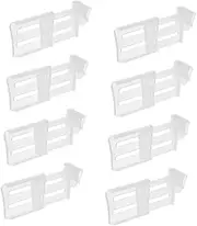 [Mipcase] 8Pcs Expandable Fridge Side Door Partitions Replaceable Refrigerator Space Dividers for Organized Storage of Drinks Milk and Seasonings Efficient and Compact Kitchen Storage