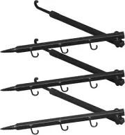 Tree Stand Bow Hanger, Silent Grip Portable Hunting Accessories, Folding Multi-P