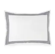 NWT $215 Ralph Lauren WHITBY Embroidered Blue White Linen Pillow 15" x 20"
