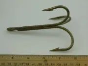 Mustad 3551-BR-14/0 Bronze Treble Hook 1CT