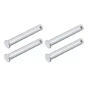 Clevis Pins (10mmx70mm) 4Pcs, Single Hole Flat Head Carbon Steel Fastener Pin