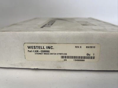 WESTELL A90-ES8008G ETHERNET MAGED SWITCH 8 PORTS GIG REV R