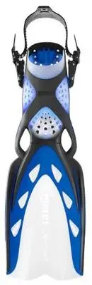 Mares X-Stream Open Heel Scuba Diving Dive Fins - Blue w/Adjustable strap