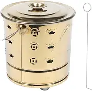 Stainless Incinerator for Chinese Sacrifices Paper Incinerator Auspiciousness Barrel Outdoor Burn Barrel Large Opening Random Style