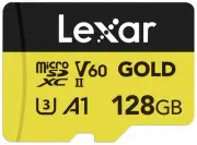 Lexar Professional Gold MicroSDXC Card UHS-II C10 U3 V60 A1 Full HD 4K UHD Load