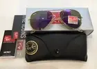 ray ban sunglasses women aviator mirror flash lens gold frame
