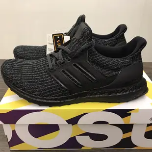 優先品質 Adidas Ultra Boost 4.0 Triple Black 黑魂 全黑 馬牌 男女 BB6171