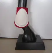 Horse Back or Fetlock Boots AUSTRALIAN MADE Red & White Pick your size
