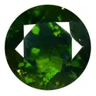 4.04 ct Round Cut (11 x 9 mm) Unheated / Untreated Green Chrome Diopside