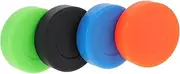 Outanaya 4 Pack Ice Hockey PVC Hockey Training Flat Smooth 8.5cm Diameter Enhance Skills for Players Teams