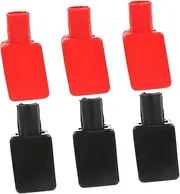 GRIRIW 3 Pairs Battery Post Terminal Covers Insulating Rubber Caps for Car Commercial Use Flame Flexible for Positive Negative Protection