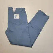 BRAX Chuck 42x32 Smoke Blue 5-Pocket Men's JEANS HI-FLEX COLOUR Chino Pants