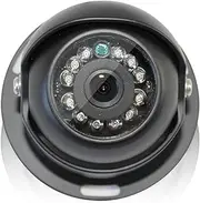 Elinz Reversing Reverse Camera Cam 4 PIN Heavy Duty Rearview CCD IR Night Vision 12V 24V Black 12 IR LEDs Night Vision 2 Years Warranty