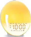 Wakeup Light Sunrise Alarm Clock -Day of The Week, Mood Lights, FM Radio