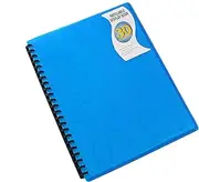 Bantex Display Book Refillable A4 Jewel Polypropylene Cover Blue 30 Pockets [Item No. 100851917]