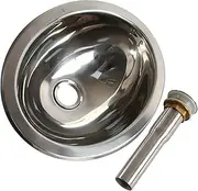 QLNCNQMRMV Boat Caravan Stainless Steel Hand Wash Basin Sink Oval RV Parts and Accessories