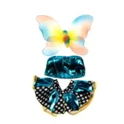 16" Polka Dot Butterfly Costume for Stuffed Toys, Fits 14"-18" Bears
