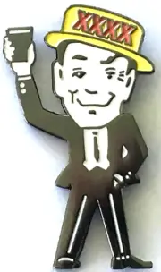 Mr XXXX/Mr Fourex lapel/hat pin badge C030204