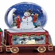 Thomas Kinkade Wonderland Express Mini Snowglobe Train Winter Wonderland Issue#4